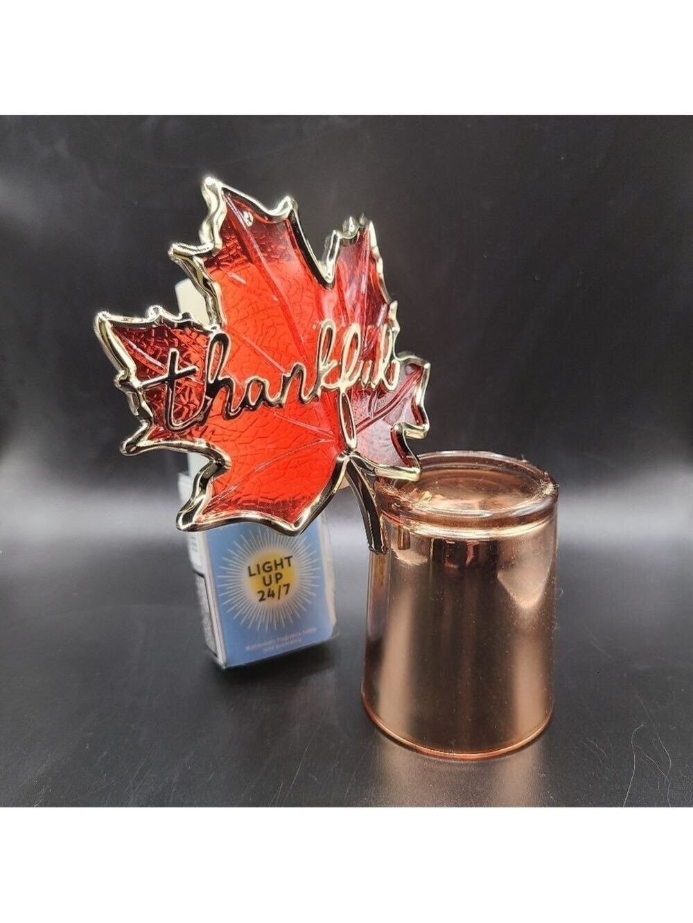 "THANKFUL" LEAF NIGHTLIGHT WALLFLOWER FRAGRANCE PLUG BY BATH & BODY WORKS - Picture 5 of 6